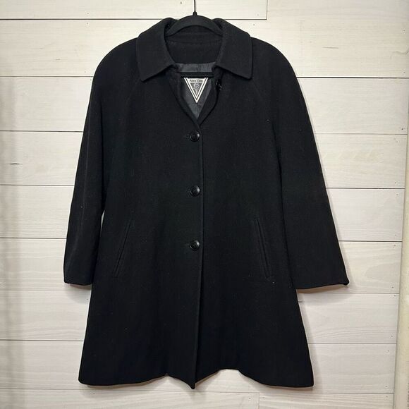 Marvin Richard’s Wool Black Pea Coat Womens Size M - Picture 2 of 6